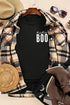 Black Mama BOO Casual Round Neck T-shirt